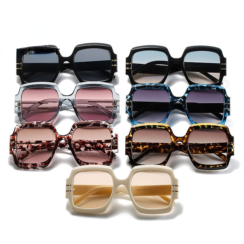 Wholesale PC Square Frame Men's and Women's Sunglasses